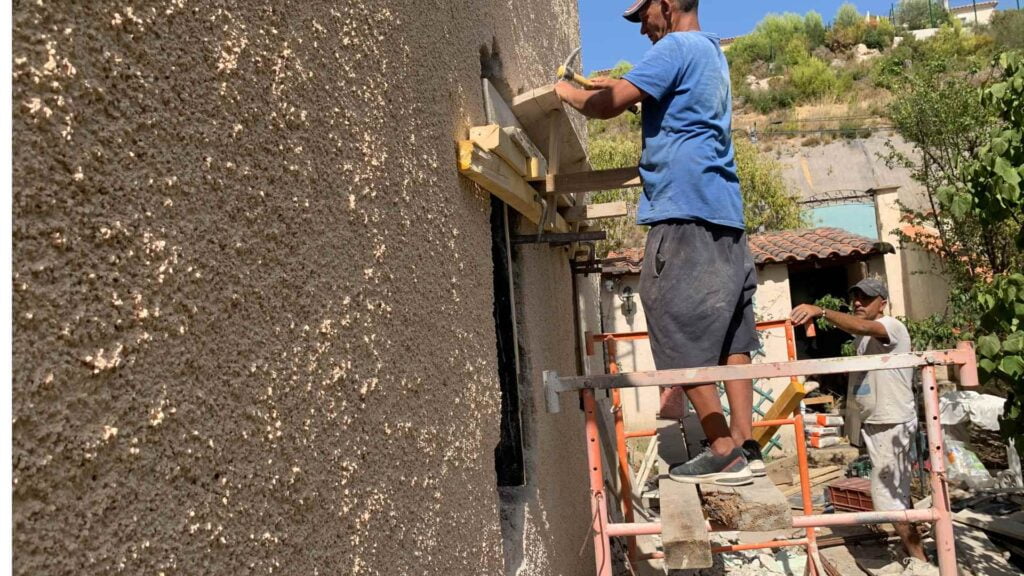 Création d'ouverture sur mur porteur — chantier 13