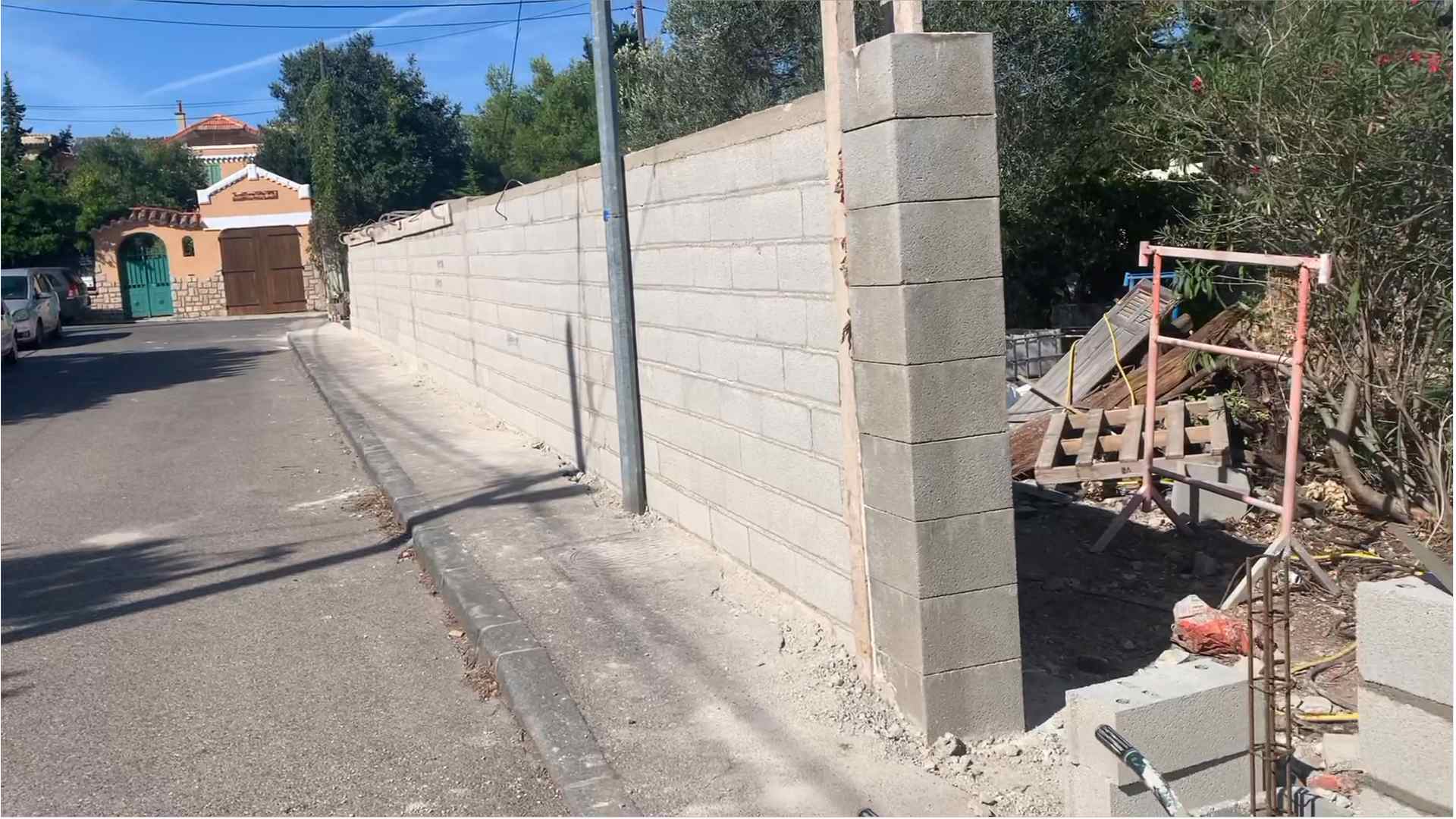 construction mur de clôture Marseille 13001