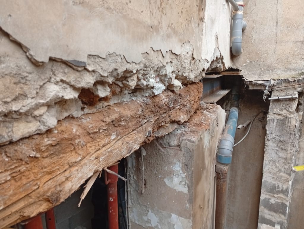 Ouverture d'un mur porteur sur notre chantier d'Aix-en-Provence