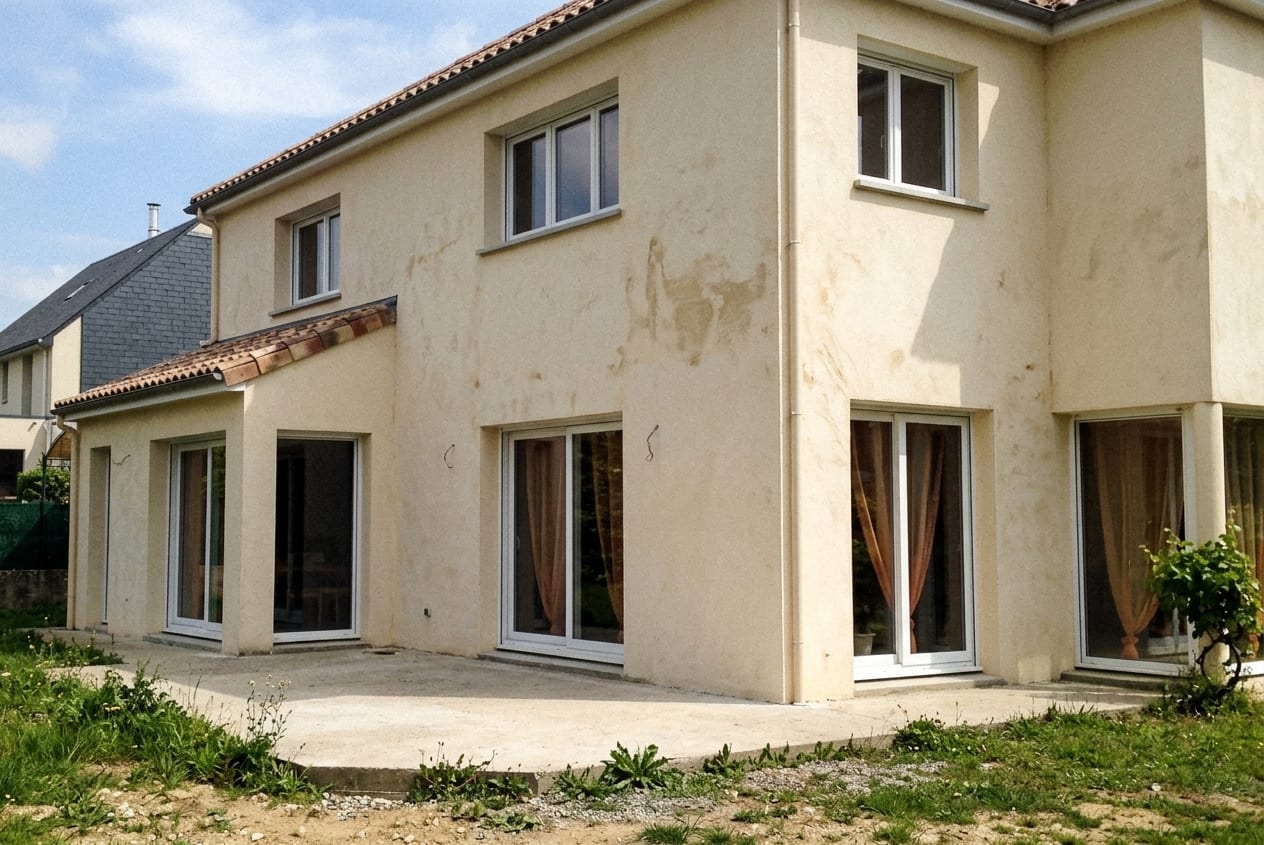 Maison surélevée d'un étage par Les Maisons Vertes Provençales dans les Bouches-du-Rhône, résultat livré